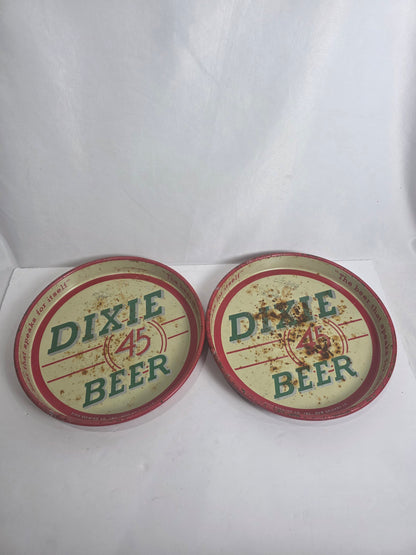 Vtg. Dixie Beer (45) Metal Tray