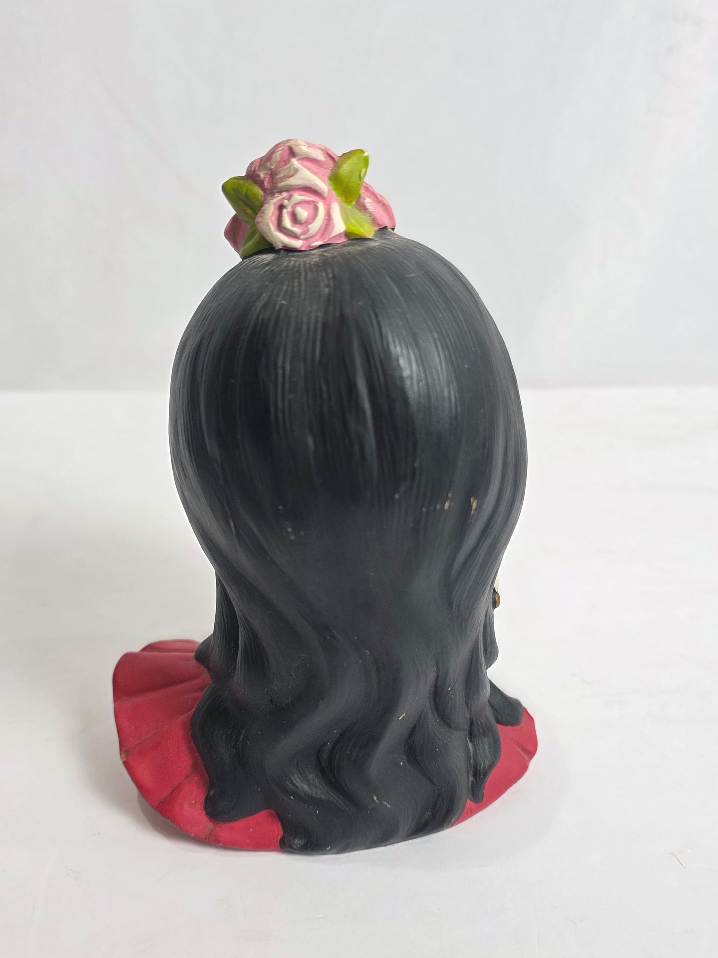 Vtg. 1960s Chalkware Spanish Lady Bust