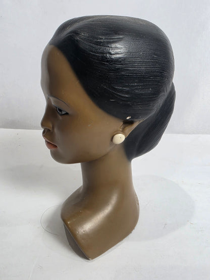 Vtg. 60s Chalkware AA Lady Bust
