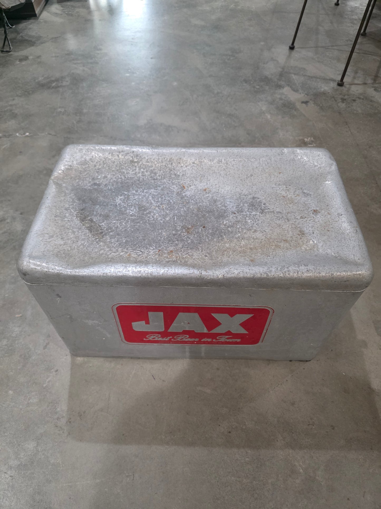 Vtg. Jax Beer Aluminum Cooler