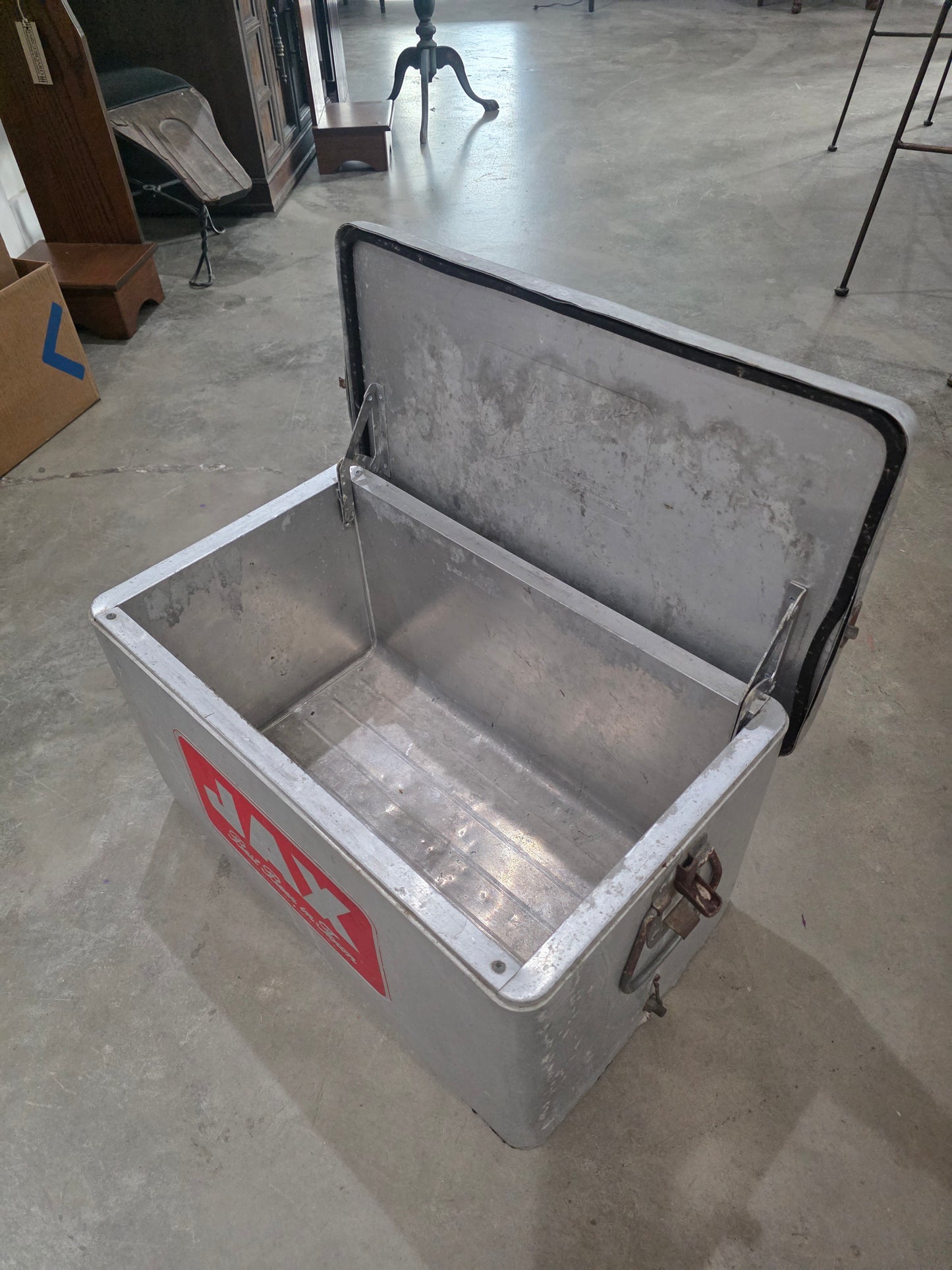 Vtg. Jax Beer Aluminum Cooler