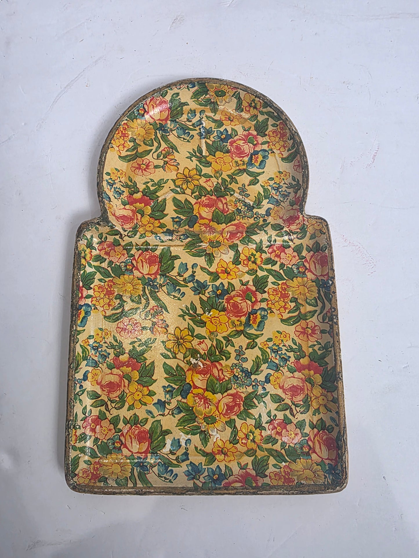 Vtg. Japanese Floral Snack Tray