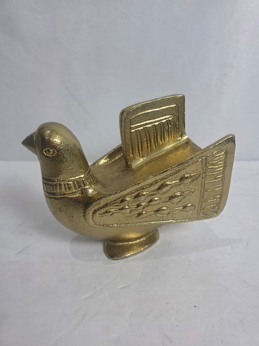 Vtg. Eames Style Gold Metal Bird