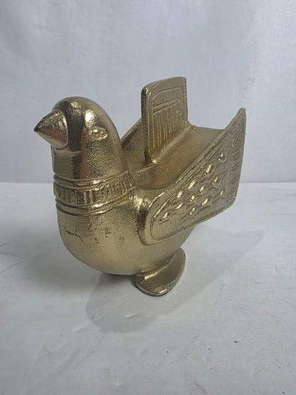 Vtg. Eames Style Gold Metal Bird