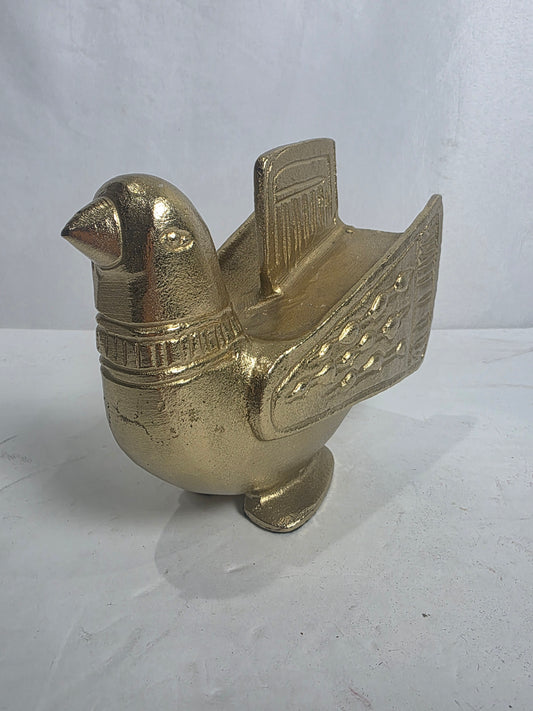 Vtg. Eames Style Gold Metal Bird