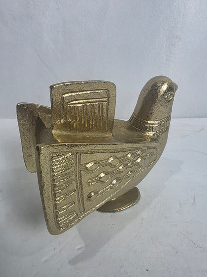 Vtg. Eames Style Gold Metal Bird