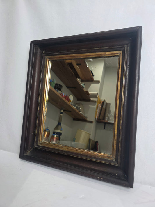 Antique Solid Wood Framed Mirror