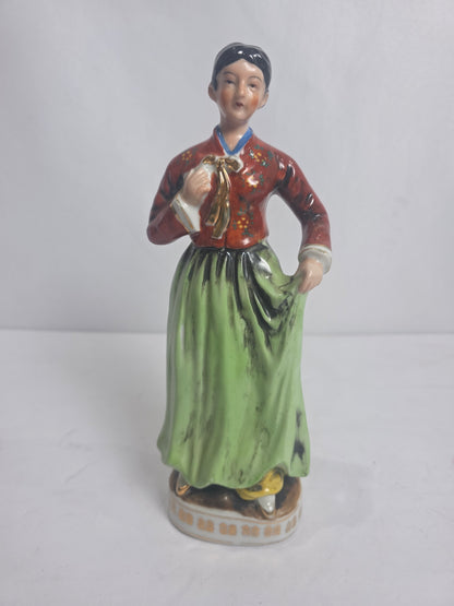 Vtg. Japanese Hand-painted Woman Figurine