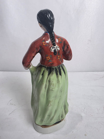 Vtg. Japanese Hand-painted Woman Figurine