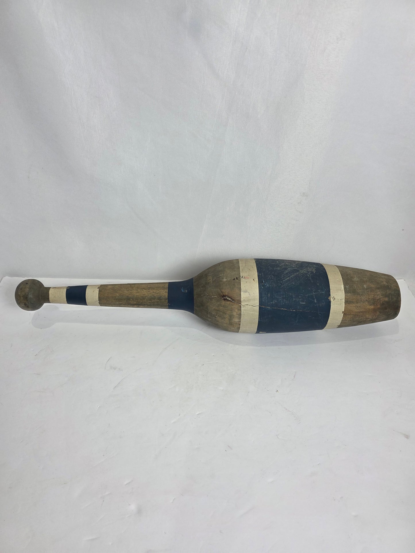 Antq. Wooden Juggling Pin w Star