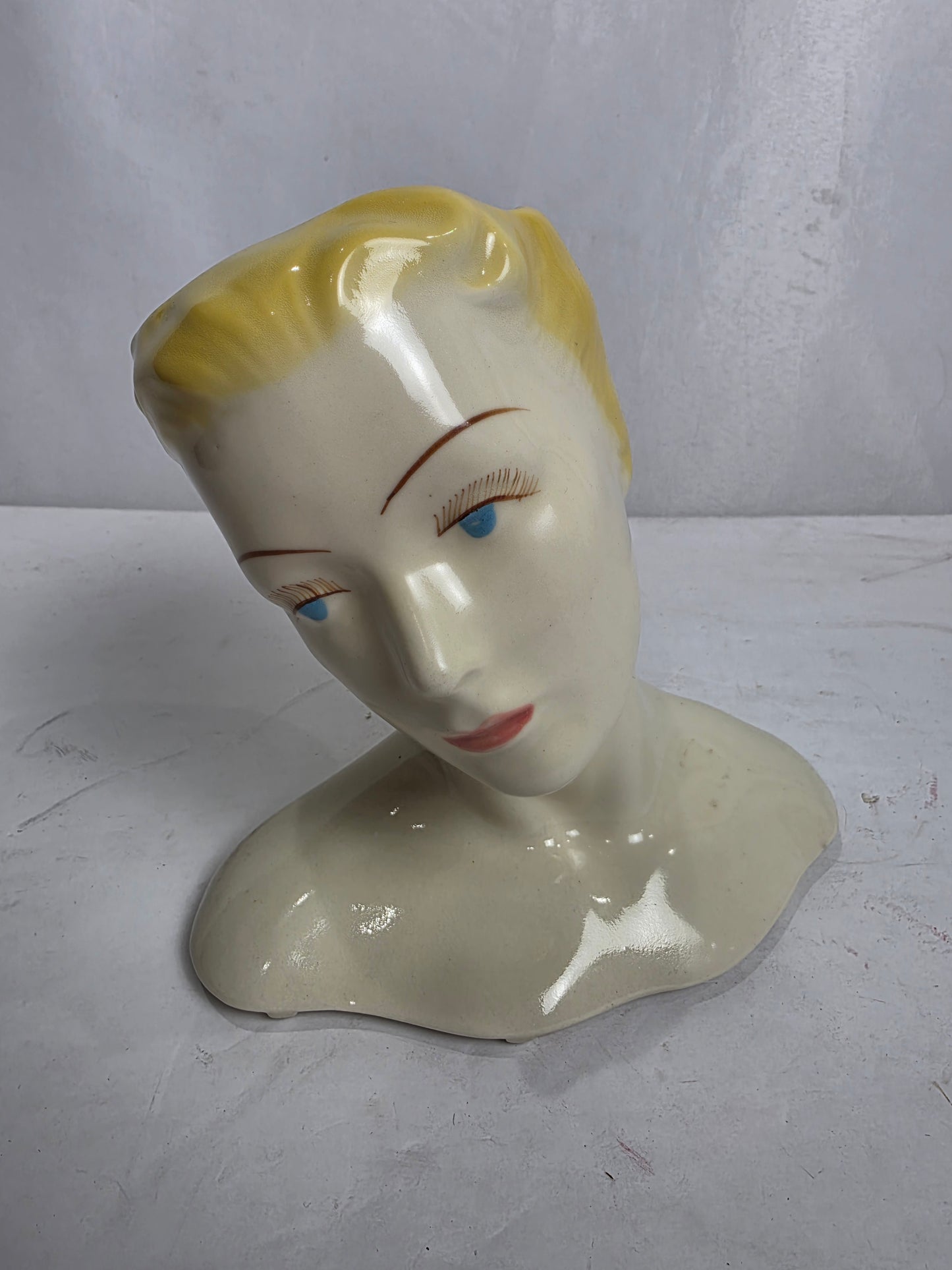 Vtg. Horton Lady Head Vase