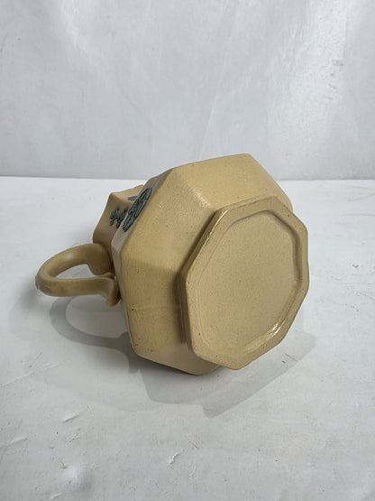 Antq. Sprig-Molded Stoneware Pitcher
