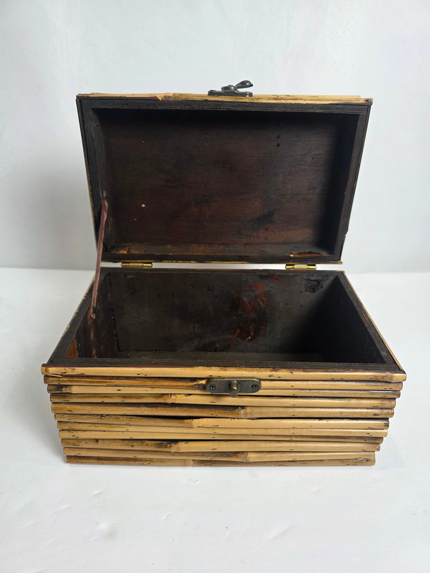 Vtg. Bamboo Box