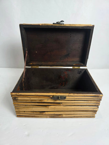Vtg. Bamboo Box