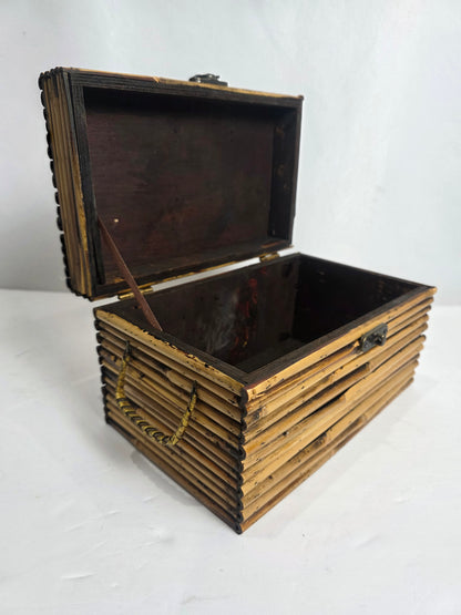 Vtg. Bamboo Box