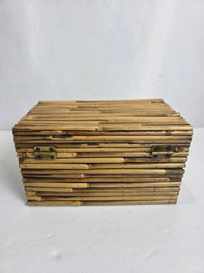 Vtg. Bamboo Box