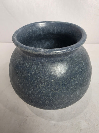 Vtg. Slate Blue Pottery Vase