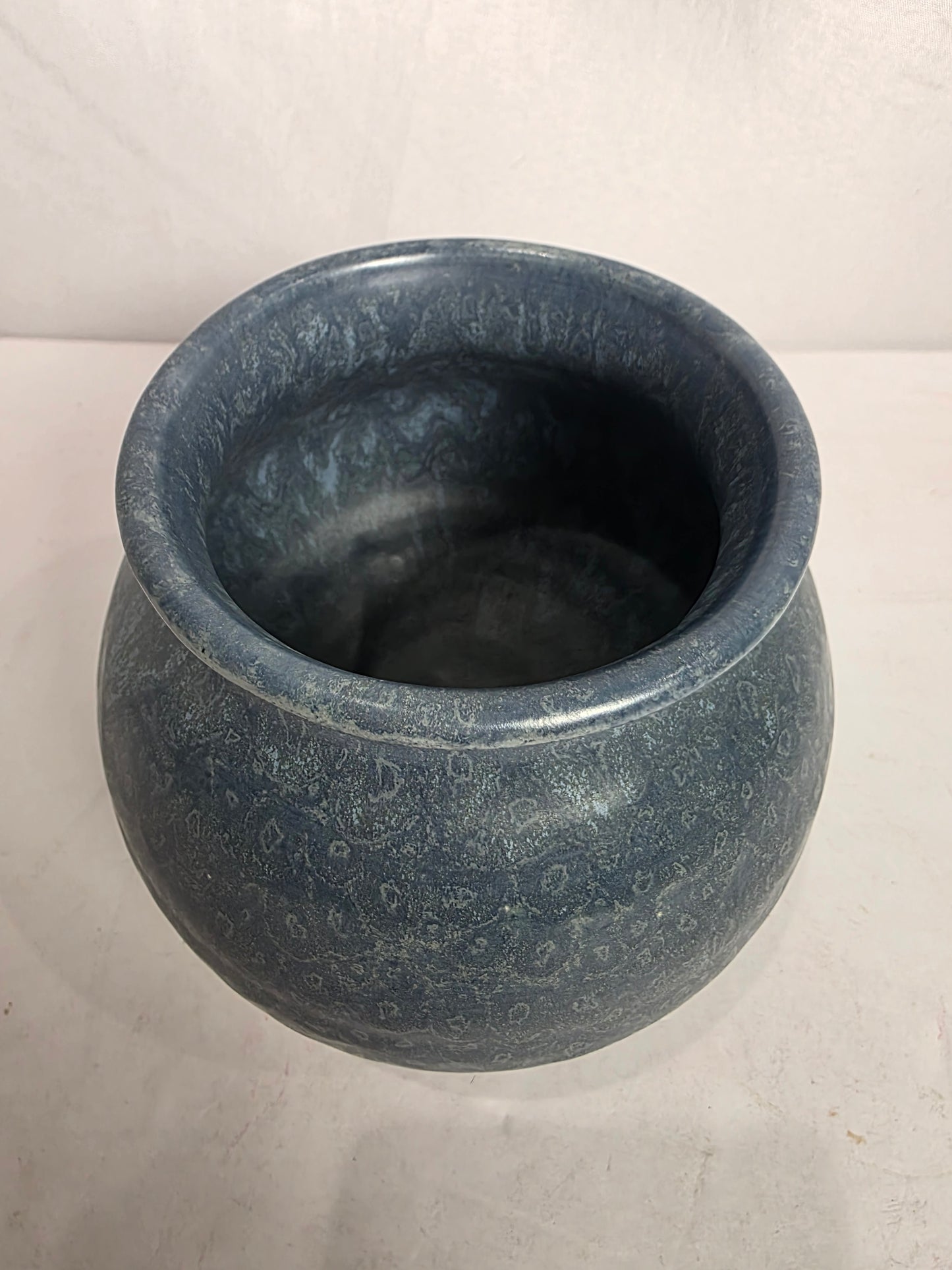 Vtg. Slate Blue Pottery Vase