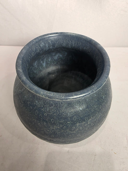 Vtg. Slate Blue Pottery Vase