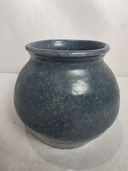 Vtg. Slate Blue Pottery Vase