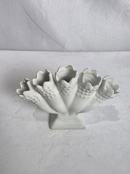 Vtg. Mid-Century Ceramic Five-Finger Vase