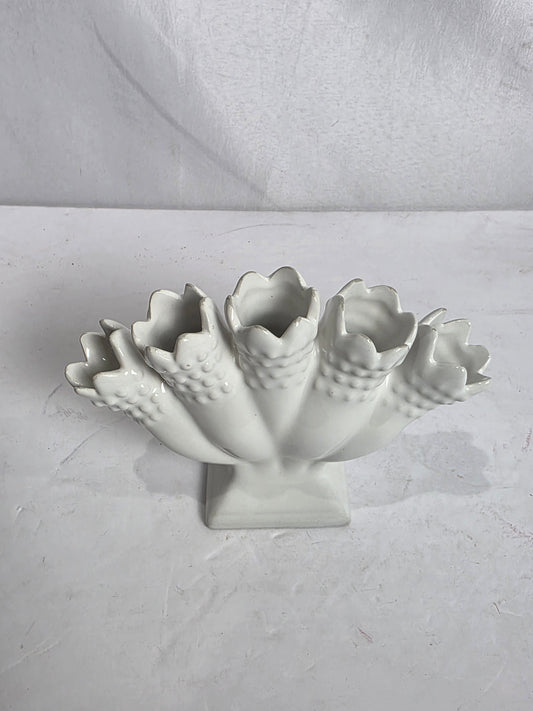 Vtg. Mid-Century Ceramic Five-Finger Vase
