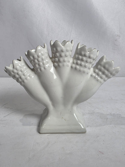 Vtg. Mid-Century Ceramic Five-Finger Vase