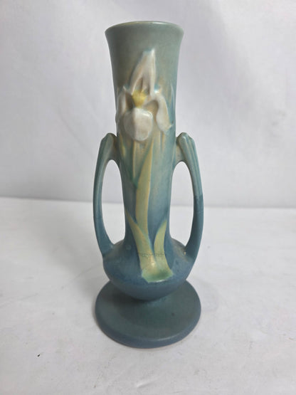 Vtg. Roseville Iris Vase AS IS