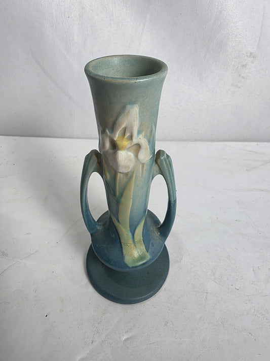 Vtg. Roseville Iris Vase AS IS