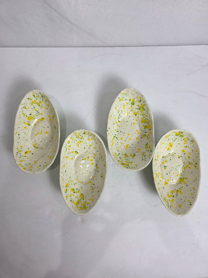 Vtg. MCM Speckled Bowl