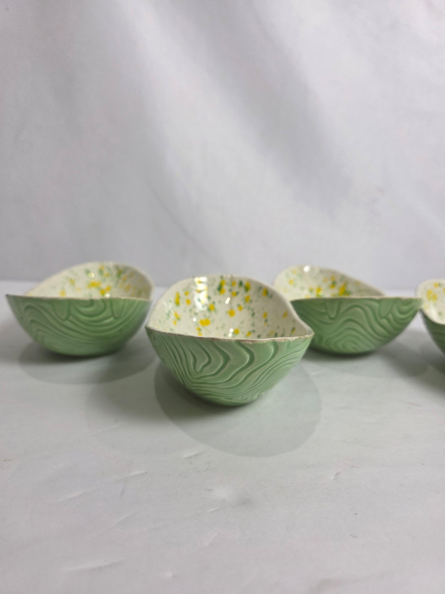 Vtg. MCM Speckled Bowl