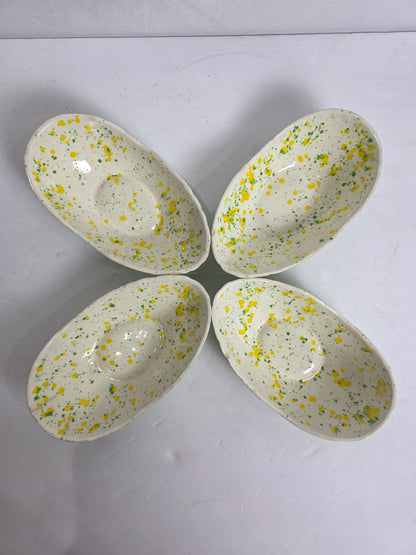 Vtg. MCM Speckled Bowl