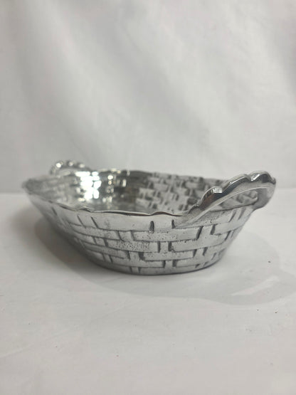 Vtg. Metal Basket Serving Tray