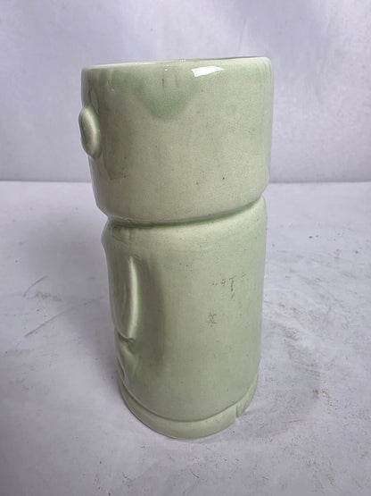Vtg. Green Tiki Mug