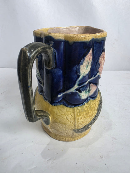Antq. Victorian English Majolica Pitcher