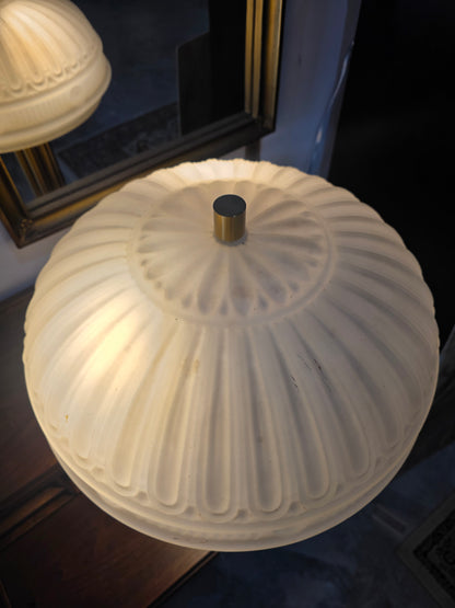 Bargeboard Original Brass Lamp with Art Deco Shade