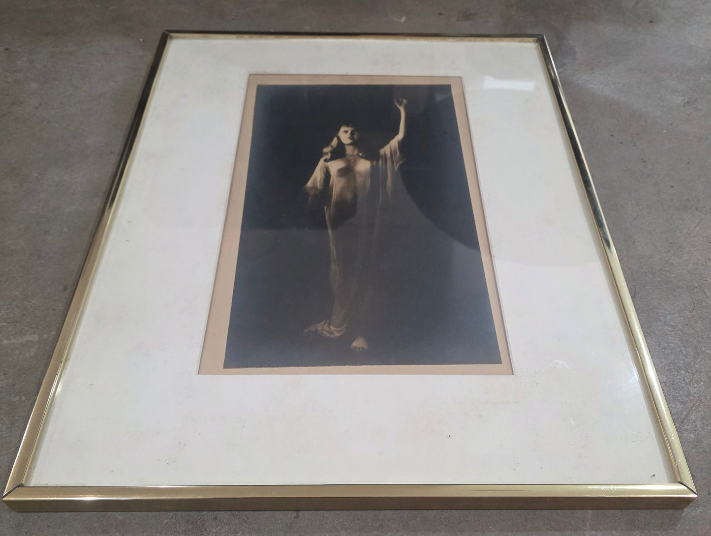 Vtg. Framed Classical Woman Photograph