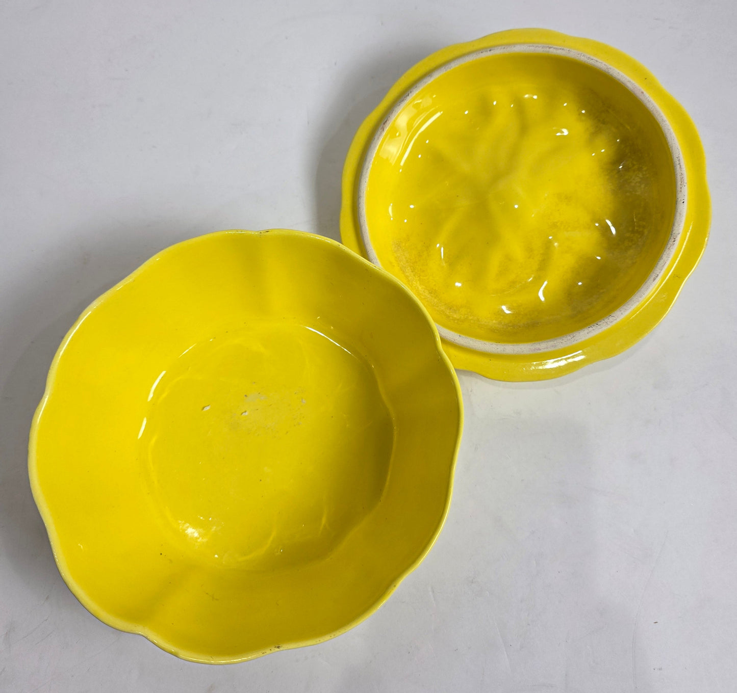 Vtg. Yellow McCoy Serving Dish