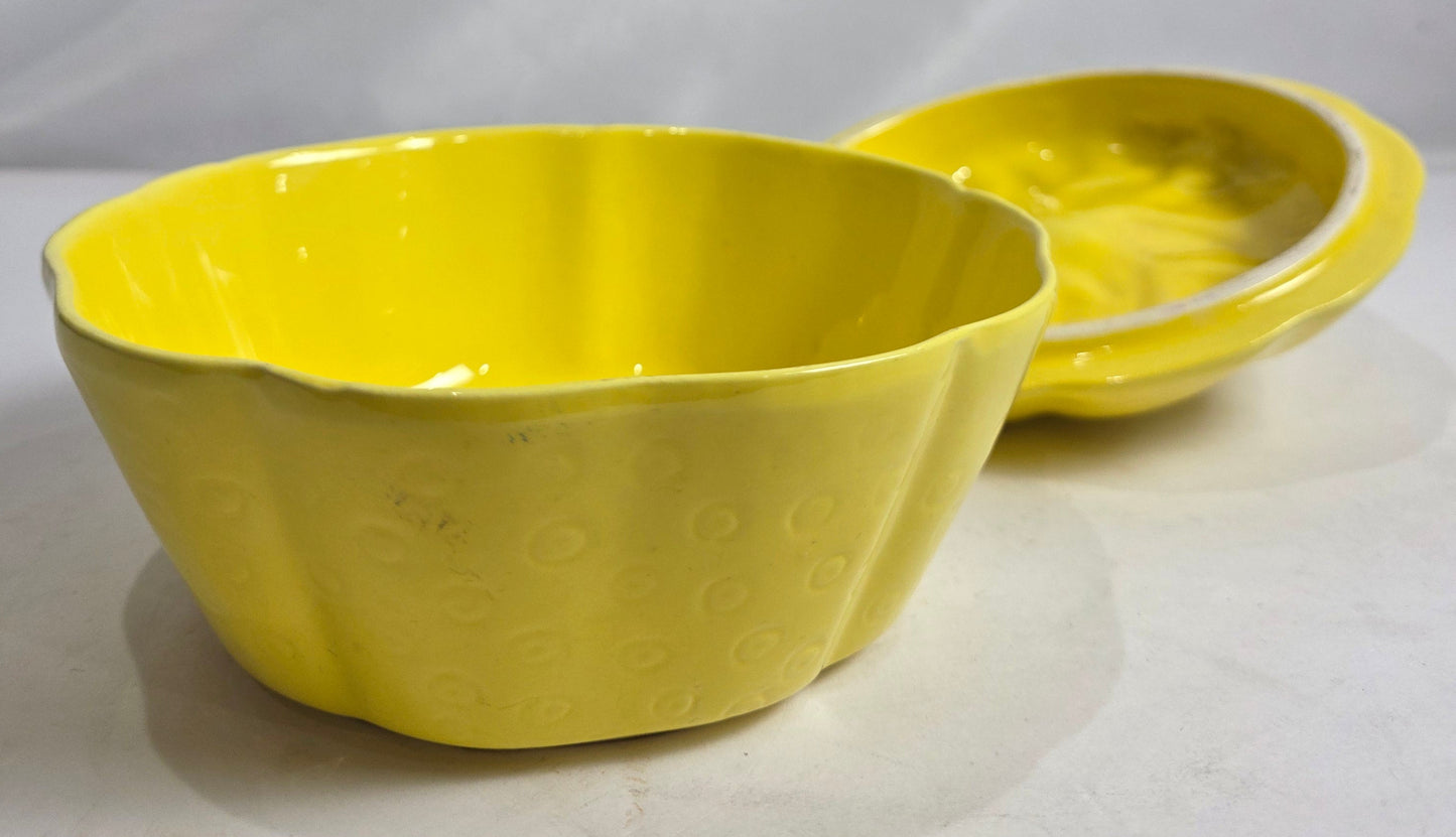 Vtg. Yellow McCoy Serving Dish