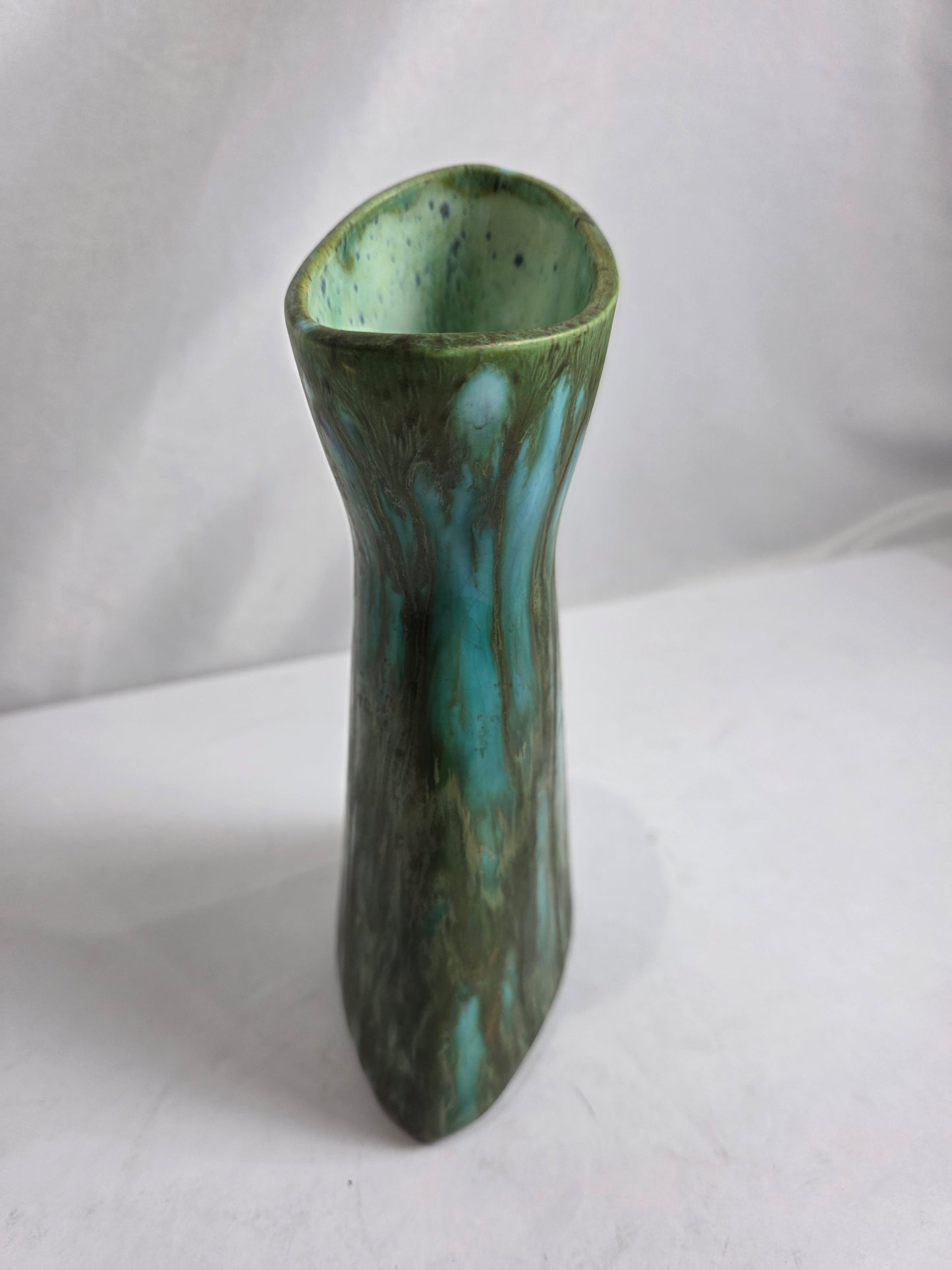 Vtg. MCM Fat Lava Ceramic Vase