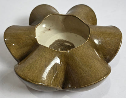 Vtg. MCM McNees Flower Bowl