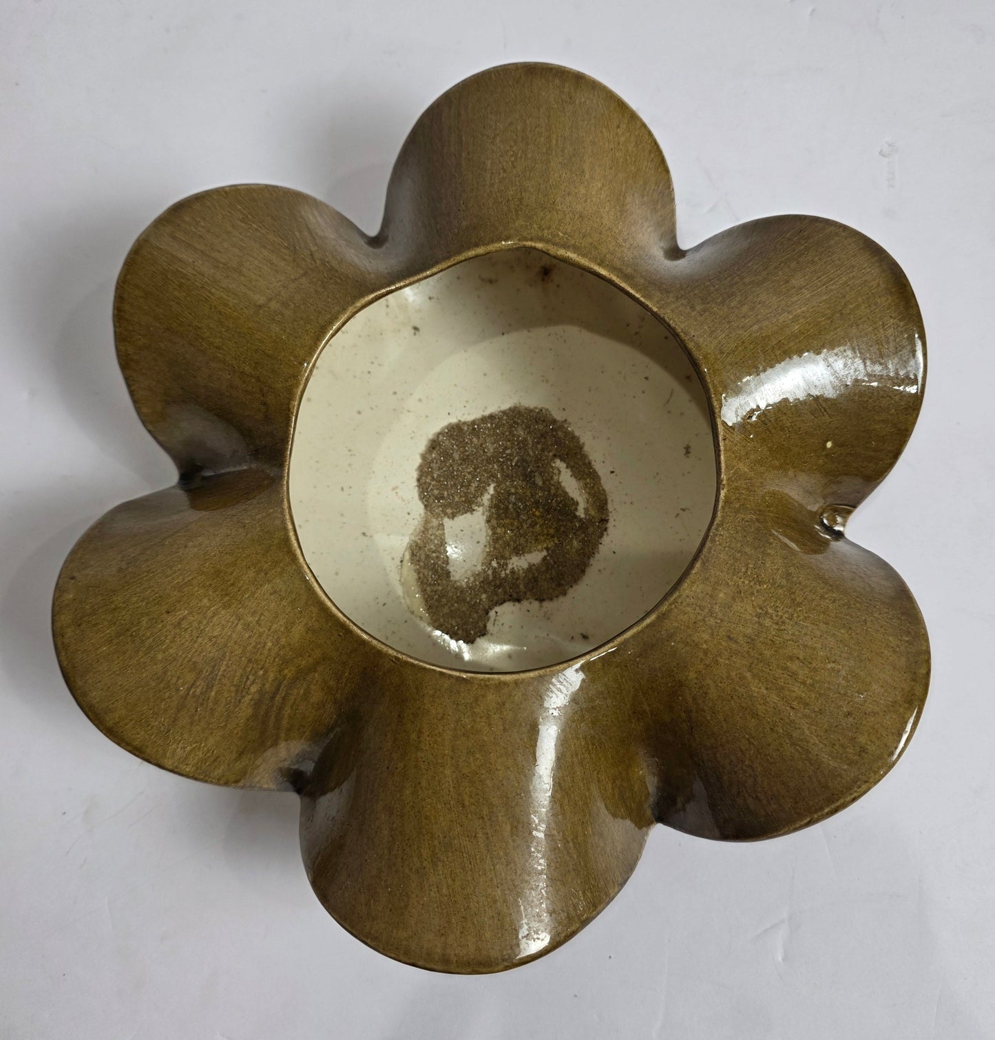 Vtg. MCM McNees Flower Bowl
