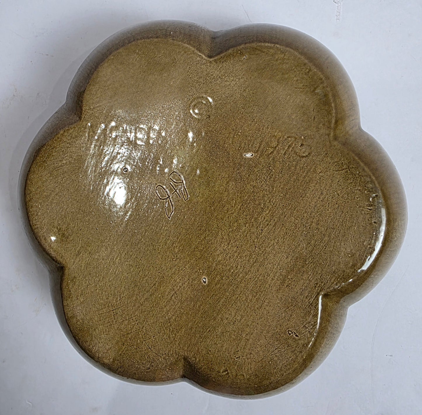 Vtg. MCM McNees Flower Bowl
