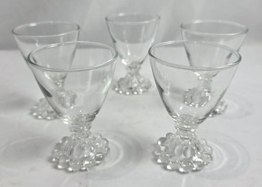 Set of 5 Anchor Hocking Boopie Glasses