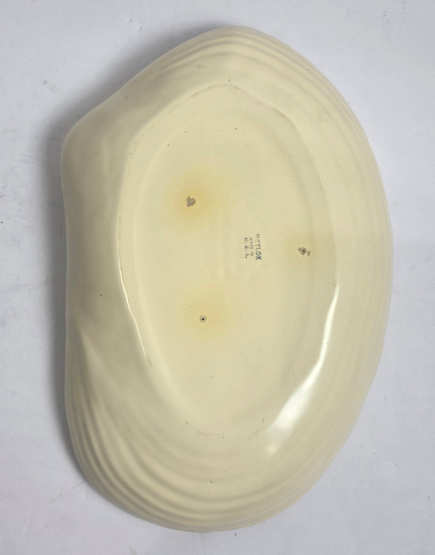 Vtg. MCM Metlox Shell Serving Dish