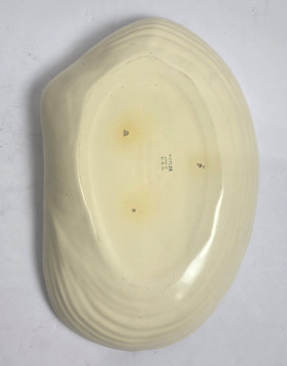 Vtg. MCM Metlox Shell Serving Dish