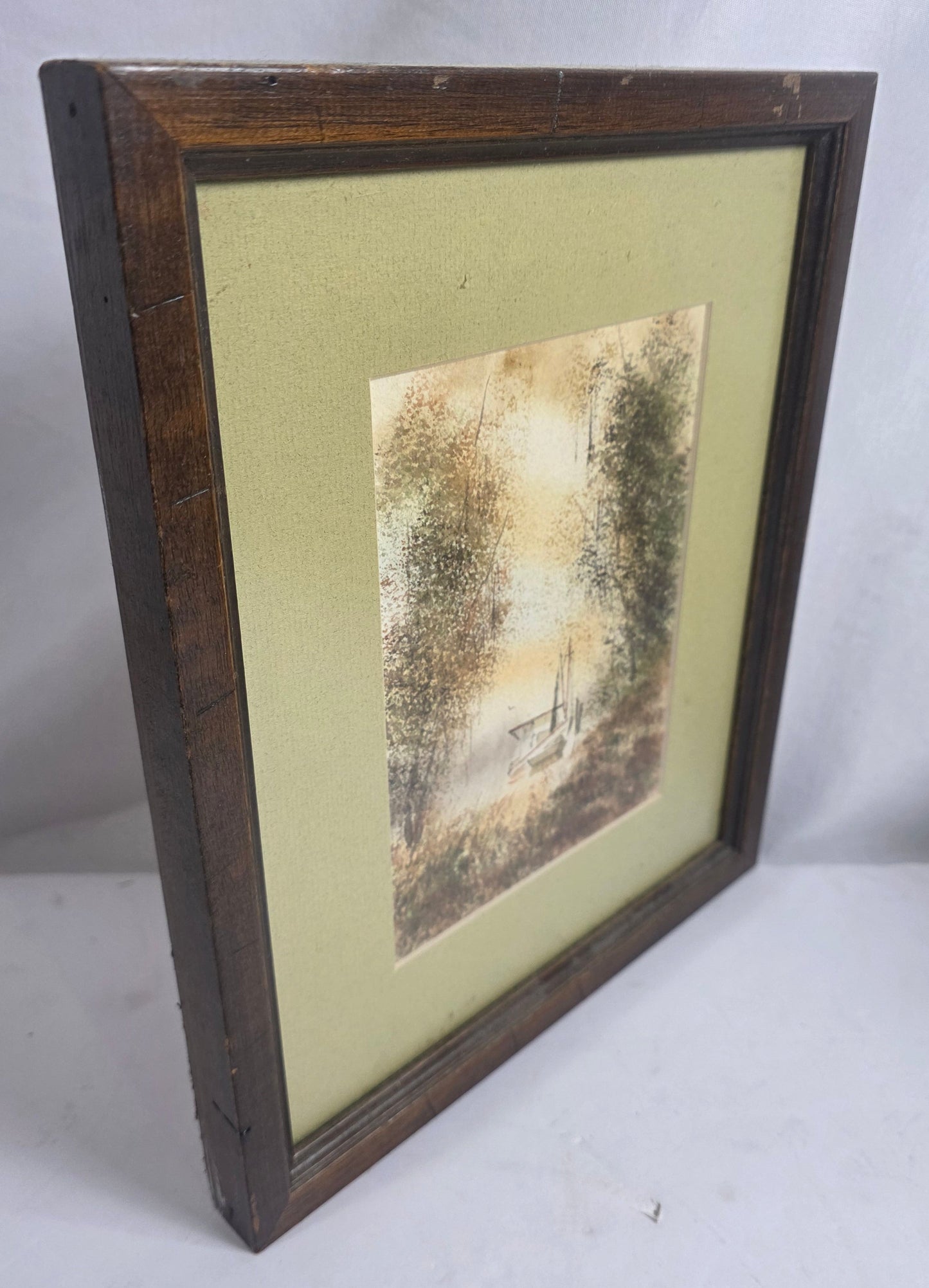 Vtg. Herman H. Ferrell Watercolor - Vertical