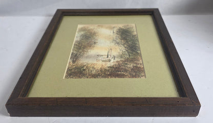 Vtg. Herman H. Ferrell Watercolor - Vertical