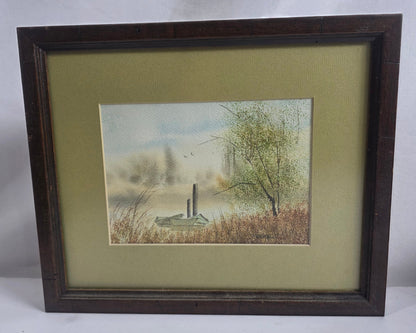 Vtg. Herman H. Ferrell Watercolor - Horizontal