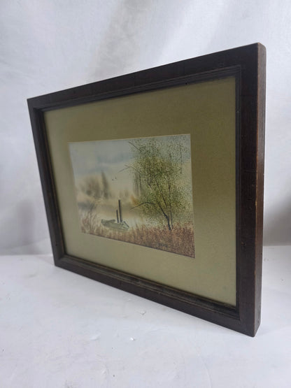 Vtg. Herman H. Ferrell Watercolor - Horizontal